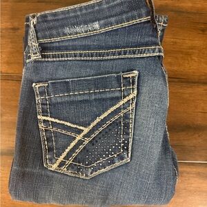 BKE Blue Jeans Womens 32 x 29.5 Wendi Stretch Bootcut Denim Pants Stretch Casual